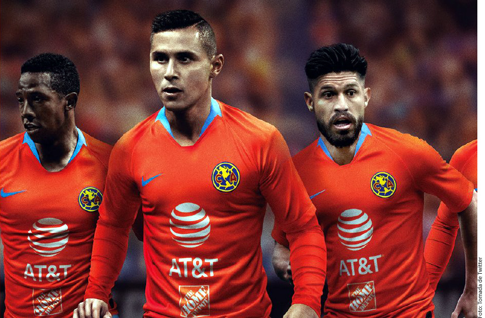 La playera naranja es parte del tercer uniforme de las Águilas del América