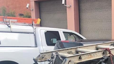 Camioneta con los radiadores. (Policía de Glendale)