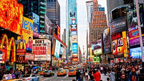 Times Square, la zonas con más hoteles y restaurantes en NYC