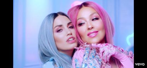 Thalía y Lali.