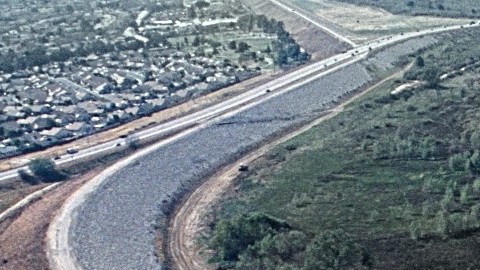 El Dique Whittier Narrows necesita reparaciones urgentes para evitar que se desborde e inunde las comunidades aledañas. (Foto USACE Los Angeles District - Army)
