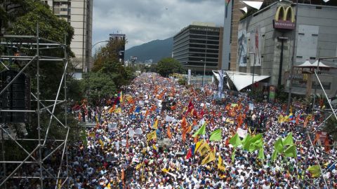 Protestas en Venezuela.