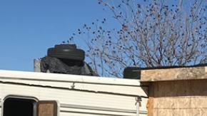 Los 67 migrantes llevaban unos 5 días en una caseta de 36 metros cuadrados.