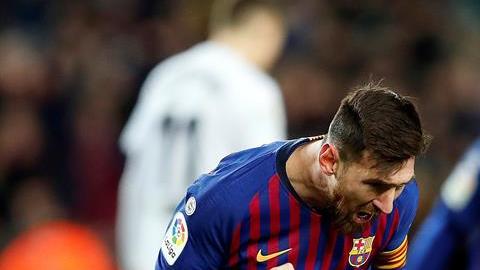 Lionel Messi hizo doblete en el empate 2-2 de Barcelona con el Valencia
