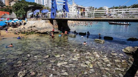 El fenómeno causó sorpresa entre los turistas.