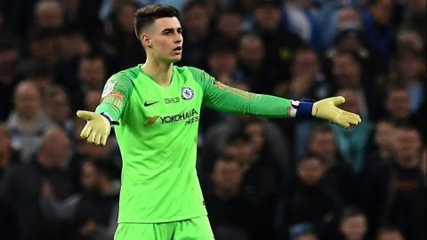 El portero del Chelsea Kepa Arrizabalaga se negó a salir de cambio.