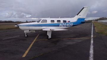 Imagen sin fecha y localización de la avioneta Piper PA-46 Malibú en la que viajaba el futbolista argentino Emiliano Sala.