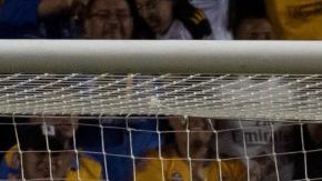 Jugadores de Tigres festejan el triunfo ante Deportivo Saprissa en la vuelta de octavos de Concachampíons.