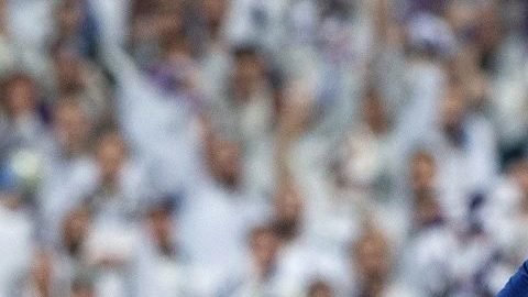 El delantero argentino del FC Barcelona Lionel Messi ante el Real Madrid.