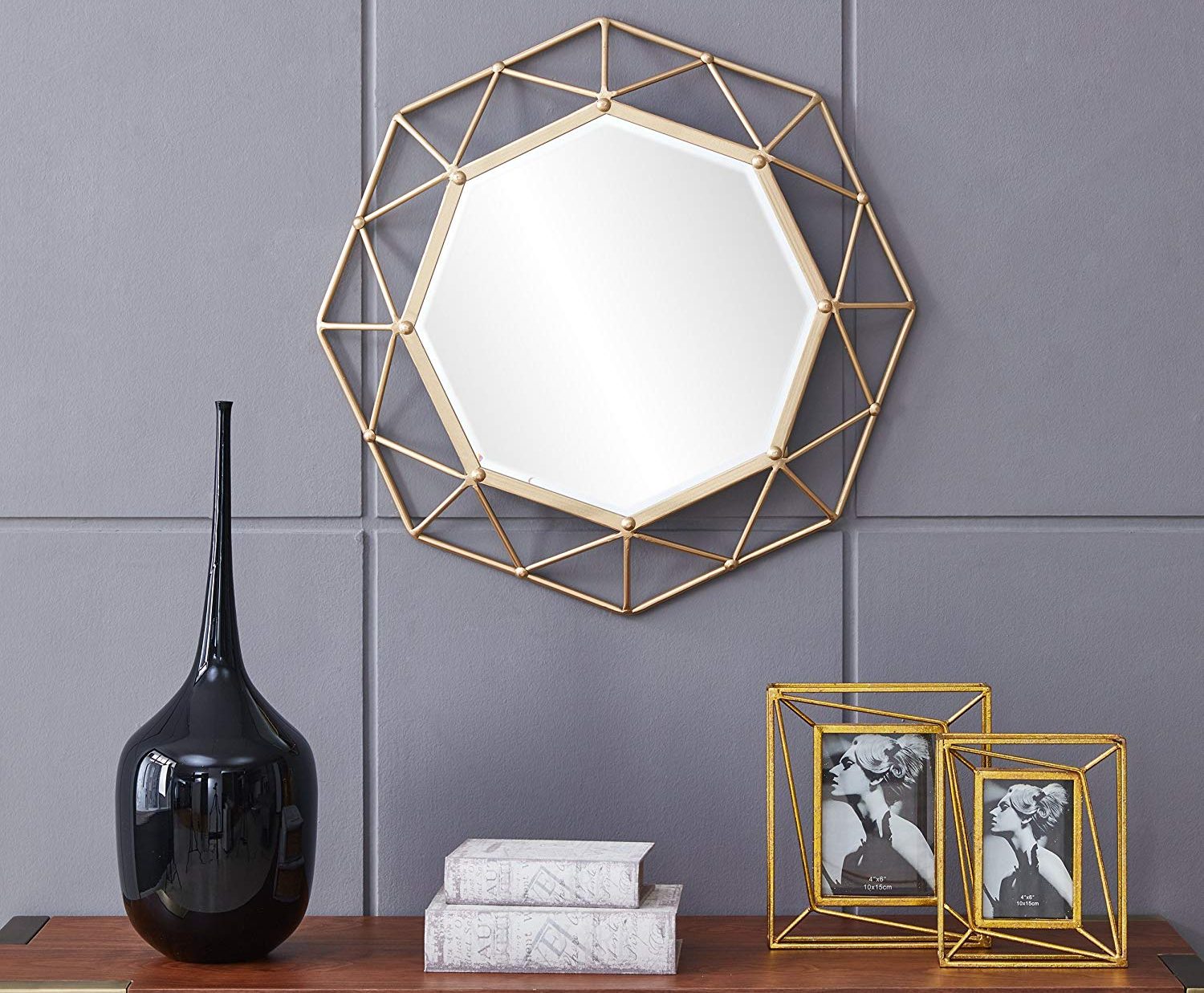 5 espejos con marcos geométricos que le darán un toque
