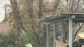 Foto captada en Alvarado, cerca del Lago Elsinore en Riverside. Inundaciones repentinas y creciente de ríos han afectado ciudades a lo largo del estado.