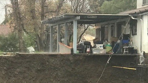 Foto captada en Alvarado, cerca del Lago Elsinore en Riverside. Inundaciones repentinas y creciente de ríos han afectado ciudades a lo largo del estado.