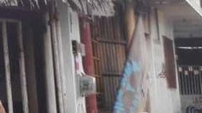 Imagen del operativo en una bodega de Veracruz.