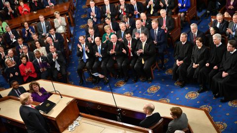 Donald Trump en el Discurso del Estado de la Unión.