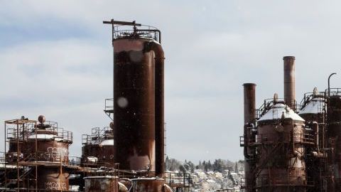 Seattle con nieve.