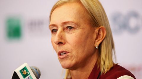 Martina Navratilova criticó la inclusión de deportistas transgénero en las competencias femeninas.