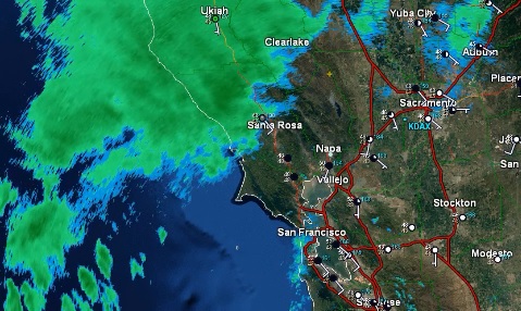 La lluvia se presentará desde el lunes en el norte de California, llegando a la zona de Los Ángeles a partir del martes.