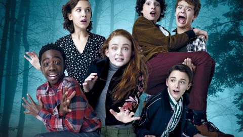 Los protagonistas de "Stranger Things", la popular serie de Netflix.