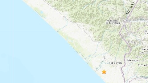 El epicentro se detectó cerca de la frontera de México con Guatemala.