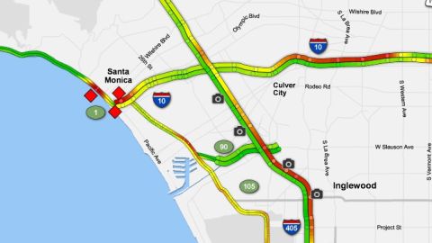 El incidente se presentó esta mañana a las 3:29 a.m en la Pacific Coast Highway