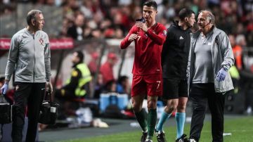 Cristiano Ronaldo abandonó el duelo ante Serbia a los 30 minutos de haber arrancado
