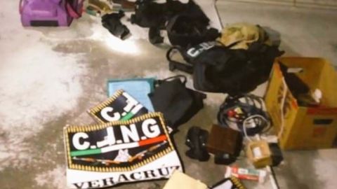 Material incautado a CJNG