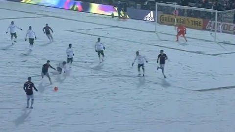 Así lució el sábado la cancha del Dick's Sporting Goods Park de Colorado para el primer partido de los Rapids en la temporada de la MLS.