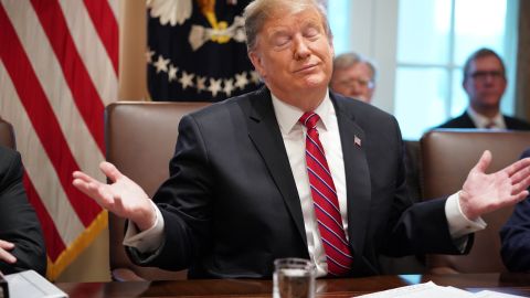 El presidente Trump está de buen humor.