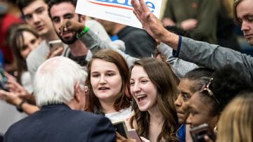 Bernie Sanders en su visita a Carolina del Sur a principios de marzo. (Photo by Sean Rayford/Getty Images)