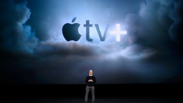 Tim Cook en la presentación de Apple TV+.