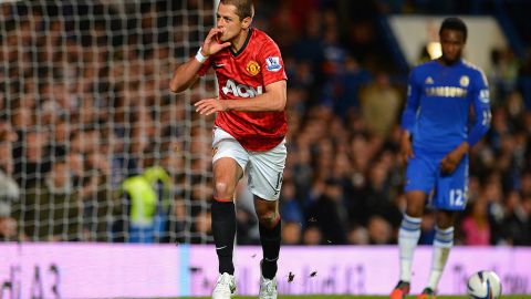 Javier "Chicharito" Hernández le anotó un gol al Chelsea a los 36 segundos en su primera temporada