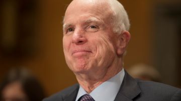 El senador John McCain, en el Capitolio, el 10 de enero de 2017.