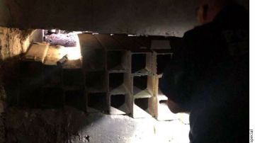 El túnel fue hallado durante un patrullaje en México.