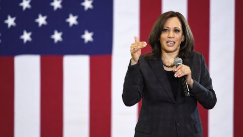 La senadora y candidata presidencial, Kamala Harris