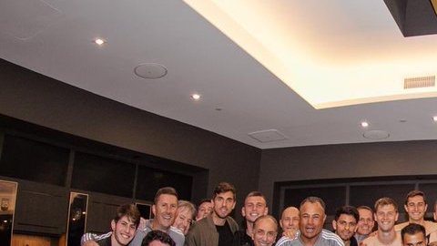 El LAFC celebra en su vestidor tras un gran triunfo sobre Kansas City.