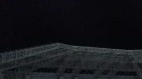 Así lució la noche del jueves el estadio del Deportivo Lara en Venezuela.