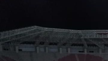 Así lució la noche del jueves el estadio del Deportivo Lara en Venezuela.