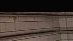 Las vigas con el mensaje pro Trump.