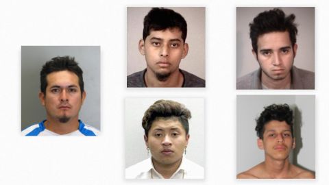Según la investigación, Ordóñez-Zometa (a la izquierda) era el líder del grupo y fue en su casa donde tuvo lugar el letal apuñalamiento del adolescente Jacson Chicas.