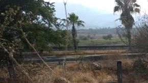 La policía acordonó la zona del accidente.