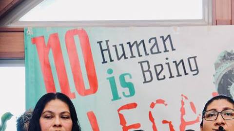 Trabajadores de un mercado coreano en San Diego denuncian una redada de ICE en su centro de trabajo. (Cortesía AFSC San Diego)