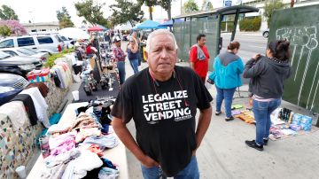 04/05/19 /LOS ANGELES/Street vendor and leader Humberto Yauli  (Aurelia Ventura/La Opinion)