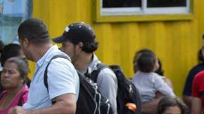 Integrantes de la caravana migrante.