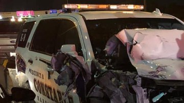 Los oficiales que terminaron lesionados se encontraban desviando el tráfico.