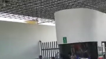Africanos protestan en Chiapas.
