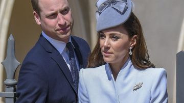 Kate Middleton junto al príncipe William.