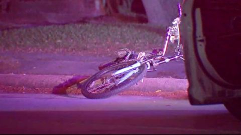 Ciclista muere atropellado por una camioneta, el conductor huyó de la escena.