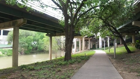 Allen Parkway en Houston.