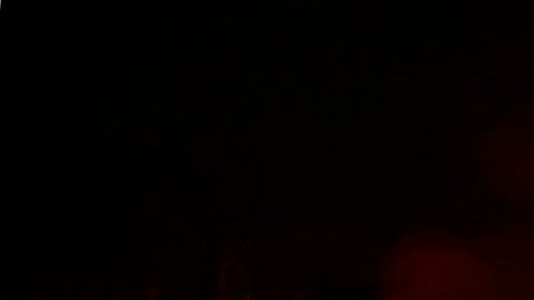 El incendio causado por el accidente ferroviario en forth Worth.