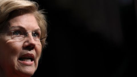 La precandidata presidencial demócrata y senadora Elizabeth Warren.